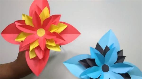 怎么做3D爆炸效果纸花 手工复杂纸花雕塑制作